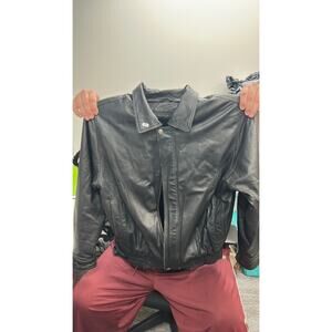 559- Oscar Piel Perfect Leather Jacket Small